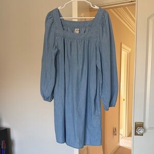 J. Crew Light Blue Long Sleeve Dress